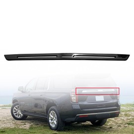 MGWILL Rear Tailgate Molding Trim Compatible with 2021 2022 2023 2024 Chevy Suburban/Tahoe Gloss Black
