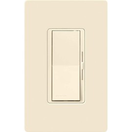 Lutron Diva LED+ Dimmer Light Switch for Dimmable LED, Halogen, and Incandescent Bulbs, 150 Watt, Single-Pole or 3-Way, DVCL-153P-AL, Almond