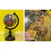 EXERZ SI-7001 Vintage Ball with Wooden Base, Black, 13 cm