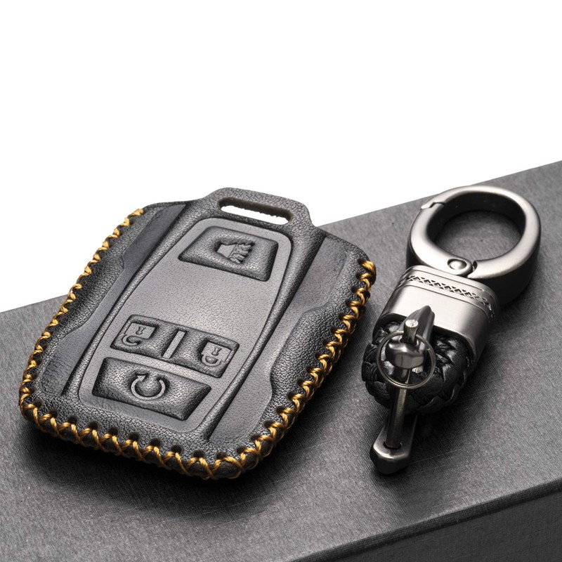 Vitodeco Genuine Leather Key Fob Case Cover Compatible for 2019-2021