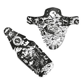 Riesel Design® Set of 1 x Dirt: Fink & 1 x Dirt: Sparrow Mudguard Children's Bicycle from 16 Inches/Splash Guard for Children Bicycle and Frame Protection Film Mudguard for Boys and Girls - Adventure
