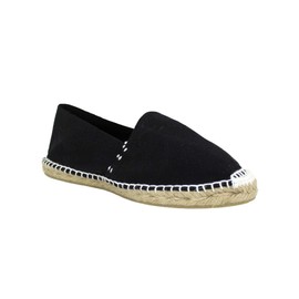Desconocido Classic Canvas Espadrilles with Jute Sole, black