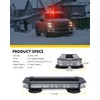 LUMENIX Rooftop Strobe Beacon Lights Bar White Red LED Emergency