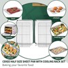 Half Sheet Pans with Rack Set [2 Pans + 2