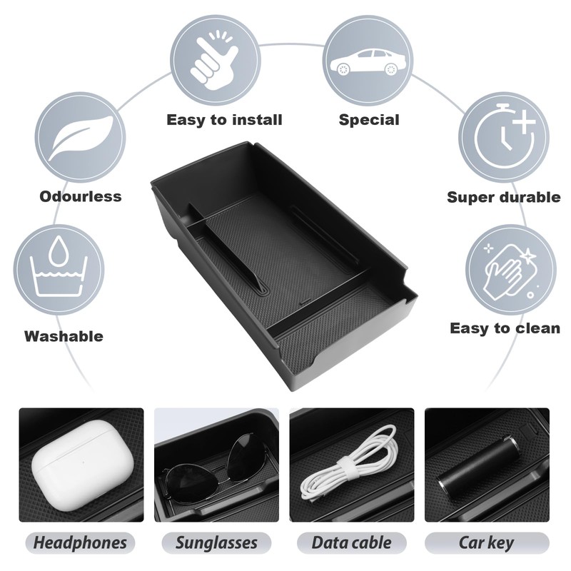SKTU for 2025 2026 Kia K5 Accessories Center Console Organizer