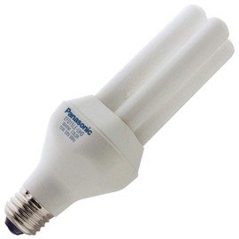 Panasonic EFD 15LE-UHD, 15 Watt, 2800K Warm Color Light, Medium Base, Compact Fluorescent Light Bulb