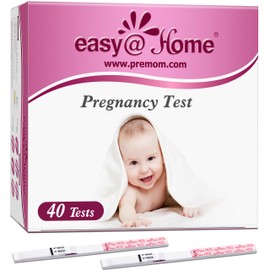 easy@Home Tiras de Embarazo, 40 hCG, Detección Temprana, App Premom