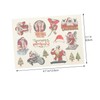 Ipetboom 6sheets Christmas Temporary Stickers for Boys and Girls Adults