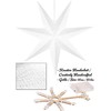 BRUBAKER 60 cm Paper Christmas Star for Hanging - LED