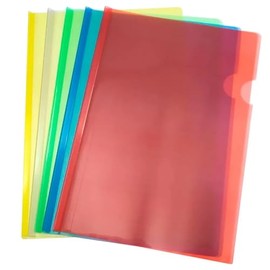 10 Folder Costilla Carpetas de Plástico con Pestaña Tamaño Carta, Multicolor, Organizador de Documentos y Hojas, 10 Piezas Oficina Escolar Documentos 