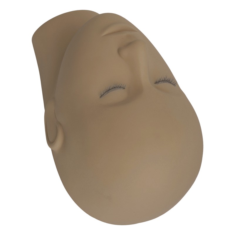 Eyelash Extension Mannequin Head 3 Layer Lashes Makeup Beauty Silicone