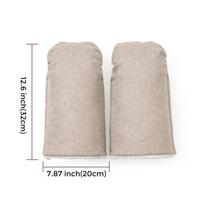 Momcozy Stroller Gloves Warmmuffs | Universal Winter Anti-Freeze Mittens |