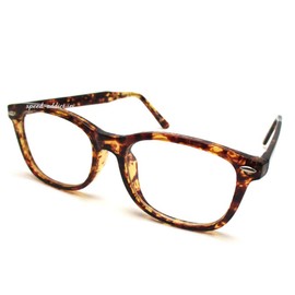 [DESIGN YEWEAR] Reinforced Square Wellington Sunglasses, Tortoise Shell x CLEAR