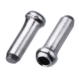 200 Pack Cable End Brake Cable Cap Cable Crimp Ends for Road Bike and Mountain Bicycle, Silver