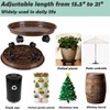 5 Packs Large Plant Caddy with PU Wheels 12" Rolling