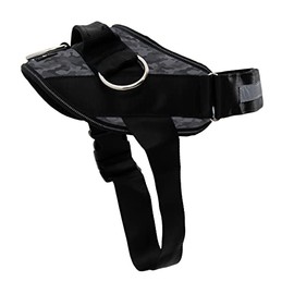 SHAWNCO, Essential Dog Harness, No-Pull Pet Vest with 3 Side Rings, No Choke, Reflective, Adjustable and Padded Pet Harness for Easy Walking and Training (Black Camo, S)