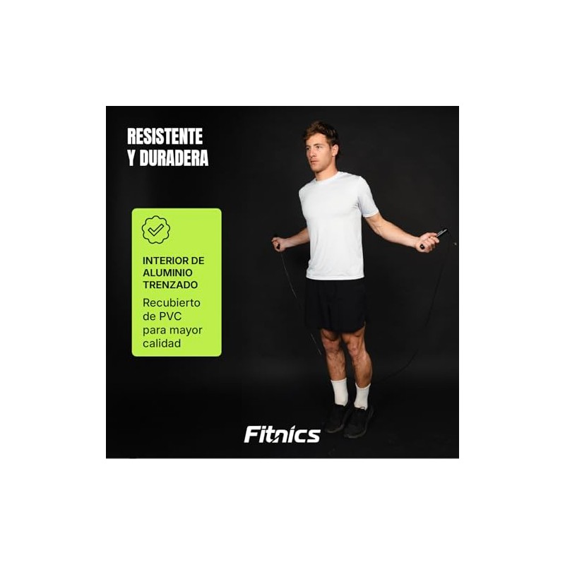 Cuerda para Saltar Crossfit Ajustable - Cordón Tejido Grueso -
