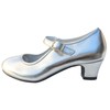 La Senorita Spanish Flamenco Shoes, silver