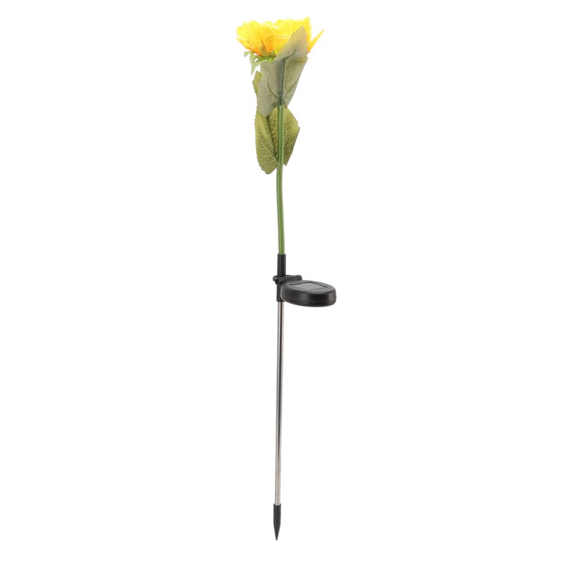2Pcs Sunflower Solar Lights IP65 Waterproof Low Power Consumption LED