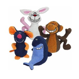 PUREPET Singing Dog Toy Deedle Dude Soft Playful Fun Sound Chip Choose Character or Set (7.5 Inch Monkey)