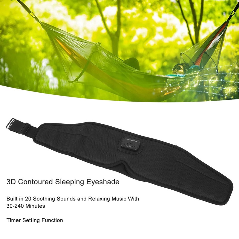 Bluetooth 5.2 Sleep Headphones Wireless 3D Sleeping Eyeshade Music Headphones