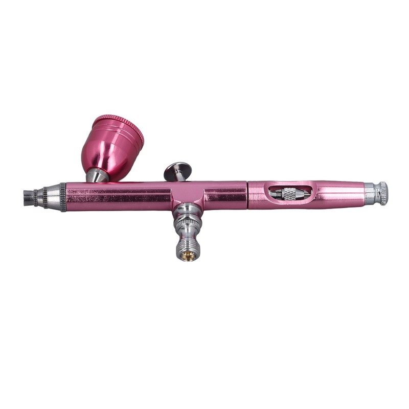 Airbrush Gun Pink 0.3mm Diameter Nozzles Portable Air Brush Painting