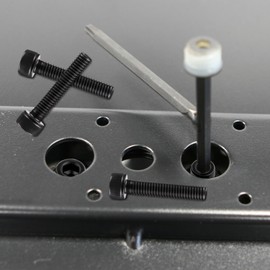 SWTYExt Pack of 40 Allen Screws M5 x 45 mm Cylinder Screws with Hexagon Socket DIN 912 Carbon Steel Screws Full Thread Hex Screws Black Allen Screws for Repair Tool Accessories