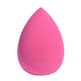 SIXPLUS Multifunctional Makeup Sponge Puff, Teardrop Shape, Diagonally Cut Flat Surface, Soft, Dry and Wet Use, Makeup Tool, Makeup Puff (Rose Red)