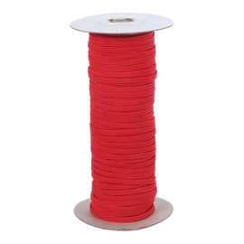 PATIKIL Elastic Bands 3mm x 45 Meters, Polyester Flat Elastic Cord Stretch Strap for Sewing Crafting DIY, Red