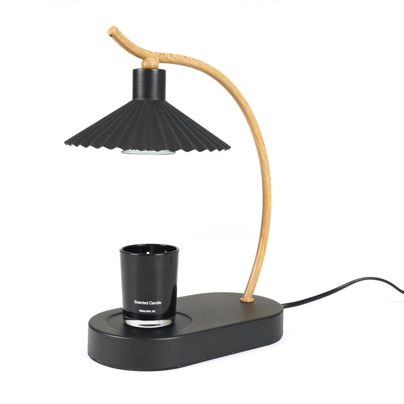 Talisca Candle Warmer Lamp with Remote, Premium Iron & Wood