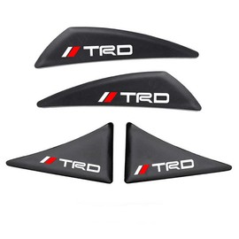 Car Door Guards Door Corner Protectors Corner Guard Stickers Car Door Protection Scratch Protection Stain Prevention Easy to Attach and Remove 4-Piece Set (Fits TRD, Black)