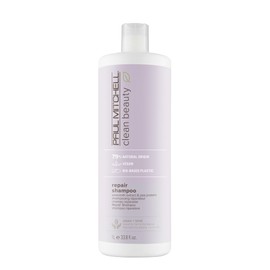 Paul Mitchell Clean Beauty Repair Shampoo, Strengthens and Protects, For Damaged, Brittle Hair, 33.8 fl. oz.