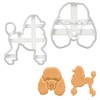 Set of 2 Poodle Cookie Cutters (Shapes: Poodle Silhouette and