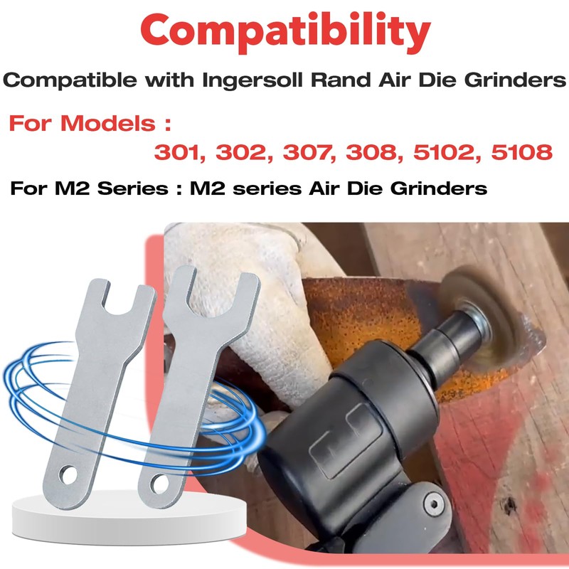 4-PACK 301-69A & 301-69B Pneumatic Die Grinder Wrench Tool Set,