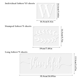 FOCCTS Welcome Stencils for Wood, Reusable Large Welcome Signs - Seasonal, Front Door, Porch, Wall
