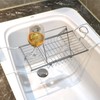 BDL Bathtub Caddy Tray Expandable Bath Tub Table with Wine