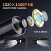 Dual-Lens Endoscope Camera with Light,Borescope Inspection Camera, 4.3" IPS Endoscope