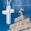 weikui Stainless steel cross urn necklace cremation jewelry for Ashes