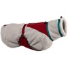 Non-Stop Dogwear Trekking Fleece Dog Jacket, Grey/Wine/Teal - 50