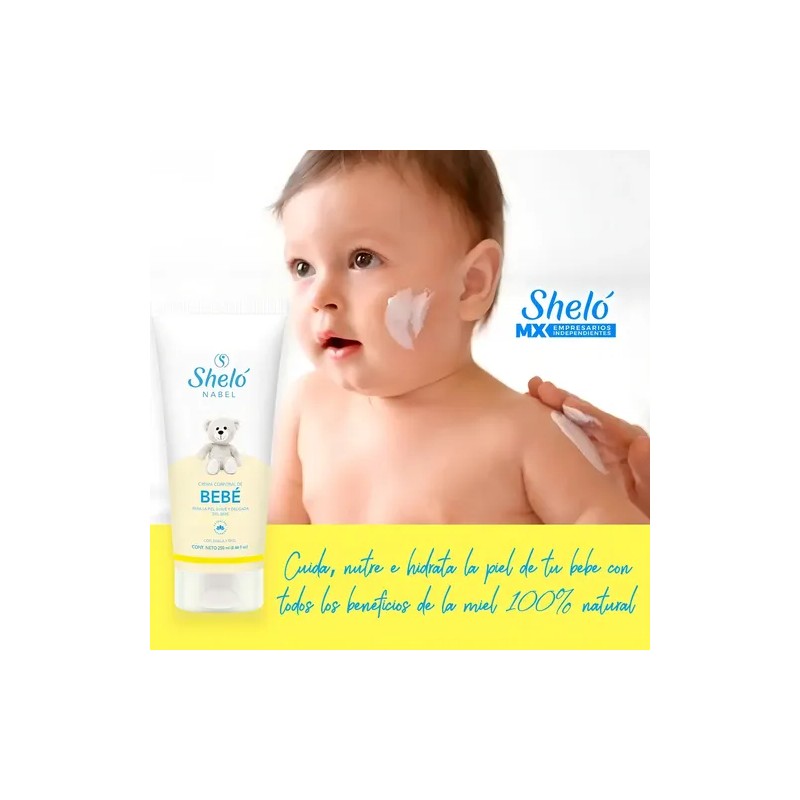 Crema Natural Corporal Hidratante Para Bebé De Sheló Nabel