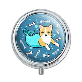 Merdog Mermaid Dog Pill Case Trinket Gift Box