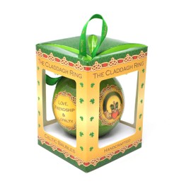 Royal Tara Claddagh Ring Celtic Bauble in Gift Box Traditional Irish Ornaments