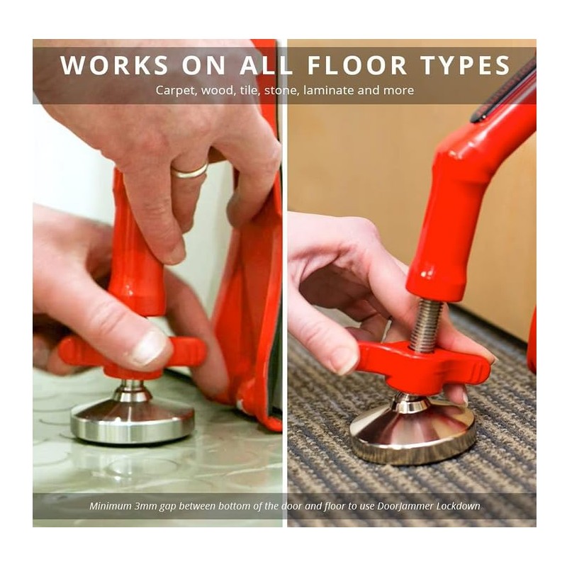 Portable Door Lock Brace for Home Security and Personal Protection