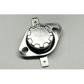 KSD201 AC 250V 10A 110C Celsius NC Temperature Control Switch Thermostat