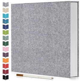 Artfeel Photo Album Self Adhesive Scrapbook,Large Photo Book for 4x6,5x7,8x10 Pictures,DIY Album for Baby Wedding Family Travel Birthday,with Metallic Pen and Scraper
