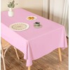 SietDESEO 2 Pack Pink Plastic Tablecloth 54 x 108 Premium