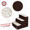Majestic Pet Portable Pet Stairs | Soft Sherpa Steps Foam