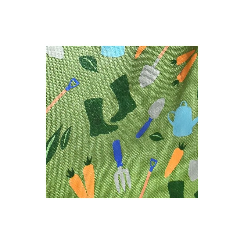 Shared Earth Garden Print Jute Shopping Bag, 30 x 30