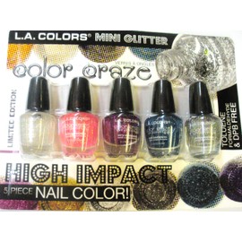 HIGH IMPACT 5 PIECE NAIL COLOR LIMITED EDITION COLOR CRAZE #CNS124
