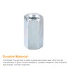 sourcing map 10pcs M6x10x18mm Coupling Nuts - Galvanized Carbon Steel